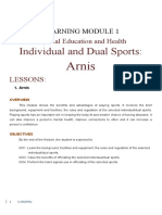 Individual and Dual Sports:: Arnis