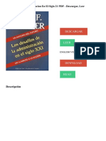 Los Desafios de La Administración en El Siglo Xxi - Peter Drucker