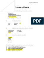 Práctica Calificada de Las Conjunciones