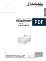 Protec Optimax Film Processor - User Manual