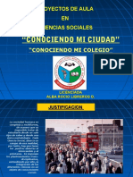 "Conociendo Mi Ciudad": Proyectos de Aula EN Ciencias Sociales