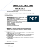 Pathomorphology Final Exam