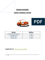 Design Docment Smart Parking System: Ma'am Fakhra Aftab