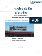 Mémoire de Fin D'études: Management Audit Des Organisations