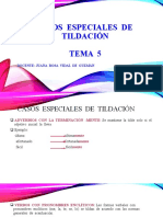 Casos Especiales de Tildación Tema 5 (5° Grado)