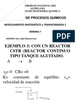 Simulacion de Procesos Quimicos: Universidad Nacional Del Altiplano Facultad de Ingenieria Quimica