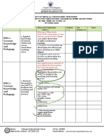 Checklist of MOVs For T1 To T3 SY 2020 2021