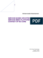 Service Based Architecture With Service Mesh Platform in The Context of 5G Core