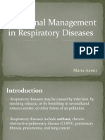 Nutritional Management in Respiratory Diseases