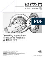 Operating Instructions For Washing Machine W 435-E