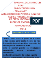 Semana 07 Actuacion Del Perito NCPP 2021-I