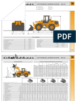 JCB Wheeled Loading Shovel 436 ZX: Static Dimensions