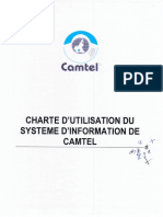 Charte D'utilisation Du SI de CAMTEL