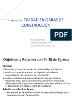 Productividad en Obras de Construcción