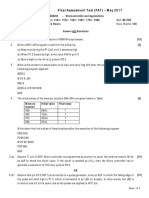 Final Assessment Test (FAT) - May 2017: Course: Class NBR(S) : Slot: Time: Three Hours Max. Marks: 100