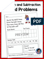 Demo Addition Subtraction Word Problemsto 10 With CVCWords Summer Packet 793927