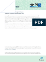 Mmpi-3 Sample Interpretive Report With Comparison Group