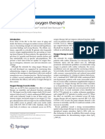 What's New in Oxygen Therapy?: Editorial