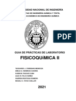 Fisicoquimica Ii-Guia de Lab. 2021-1