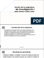 DO - UC - CFF - PO - Taller de Investigación