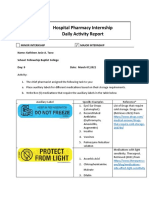 Nica Chua - Hospital Pharmacy Internship Daily Activity Report-Day 9 Major Rev