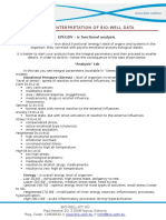 4 Basic Interpretation of The Bio-Well Data