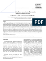 Effect of Silica Fume On Mechanical Properties of High-Strength Concrete