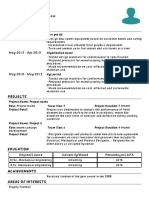 Resume - Mechanical Engineer - Format1