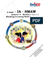 Tle - Ia - Smaw: Quarter 4 - Module 1 Marking/Locating Weld Defects