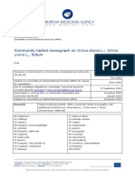 Community Herbal Monograph On Urtica Dioica L. Urtica