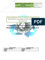 3.3 Procedimiento para El Manejo Integral de Sustancias y Materiales Peligrosos y No Peligrosos