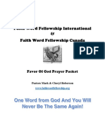 FWF Favor of God Prayer