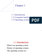 1.2 Computer Hardware Review 1.3 Operating System Concepts