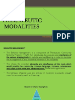 Therapeutic Modalities: Prepared By: John Patrick B. de Jesus