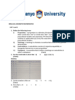 Bma1202 Discrete Mathematics Assignment