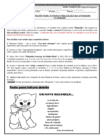 Orientações e Ativ-6º Ano Artigo e Numeral