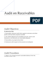 Audit On Receivables