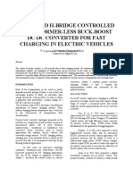 Advanced H-Bridge Controlled Transformer-Less Buck-Boost DC-DC Converter For Fast Charging in Electric Vehicles