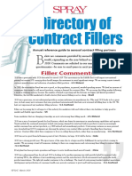 Directory of Contract Fillers: Filler Comments