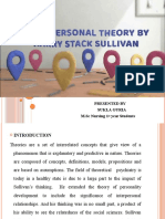 Sullivans Interperosnal Theory Presented by Sukla Guria