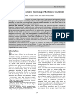 Dental Fear in Patients Pursuing Orthodontic Treatment: Original Article