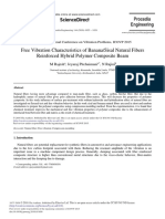 Free Vibration Characteristics of Banana Sisal Natural Fibers Reinforced Hybrid Polymer Composite Beam