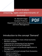 Demand Analysis (Meaning, Types and Determinants of Demand)