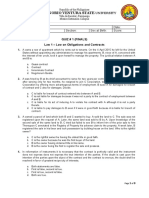 Quiz 1 (Finals) - Obligations and Contract.