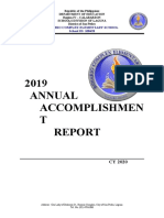 2019 Annual Accomplishmen T: Rosario Complex Elementary School School ID: 108428