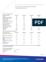 Electrical Specifications: 4-Port Sector Antenna, 4X 1695-2690 MHZ, 65° HPBW