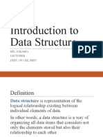 Introduction To Data Structure: Md. Jakaria Lecturer Dept. of Cse, Mist