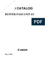 Parts Catalog: Buffer Pass Unit-E1