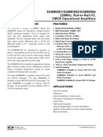 Sgm80581/Sgm80582/Sgm80584 220Mhz, Rail-To-Rail I/O, Cmos Operational Amplifiers