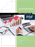 9Th Semester: Taxation Law